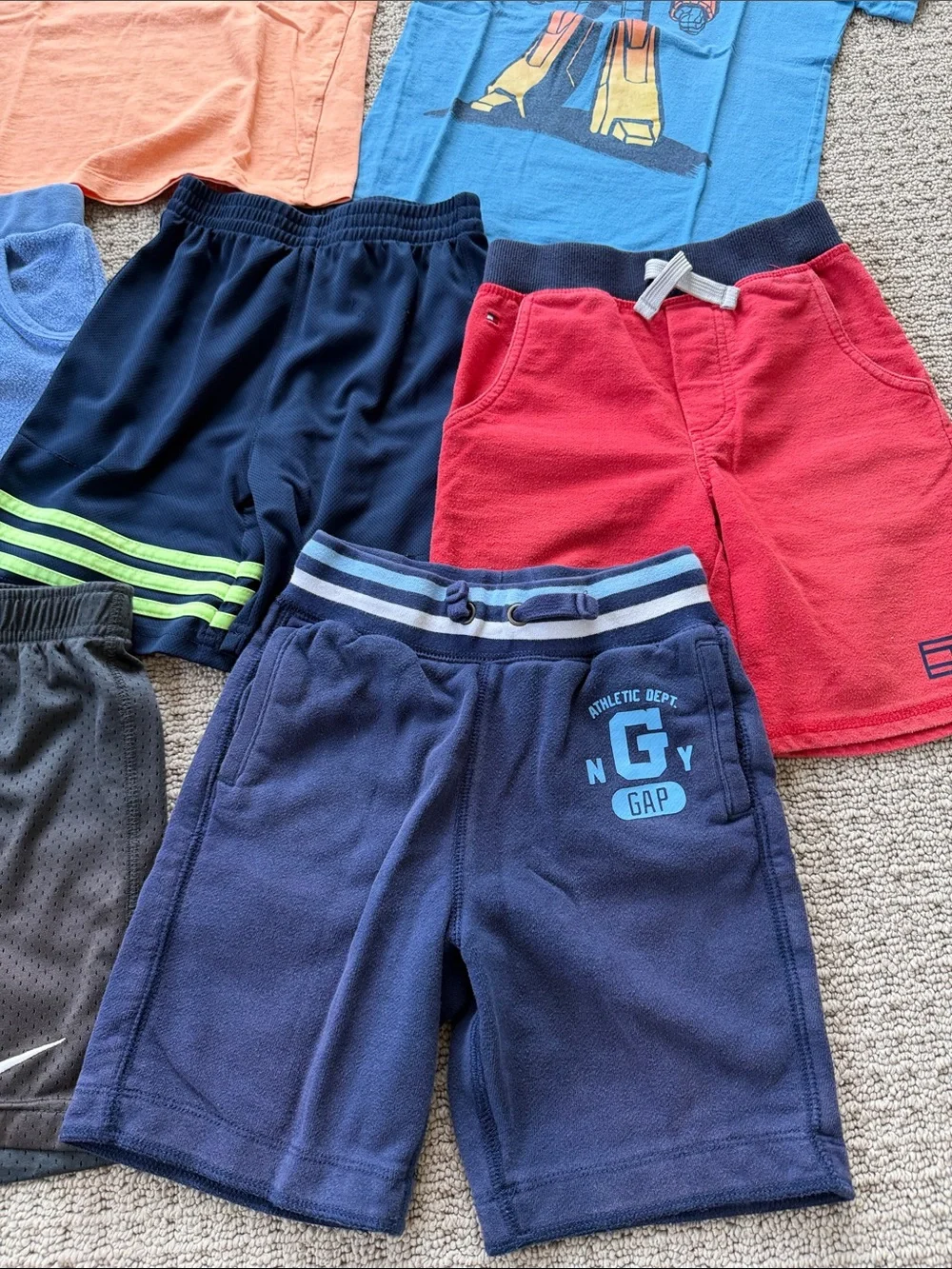 GAP Kids Mixed Color Shorts Lot - Blue, Navy, Red, Black, Light Blue